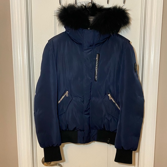 RUDSAK - STEPHAN MEN'S DOWN BOMBER | Navy Blue SIZE MEN S/P WINTER PARKA BOMBER - Picture 1 of 16